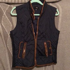 Navy Quilted Vest